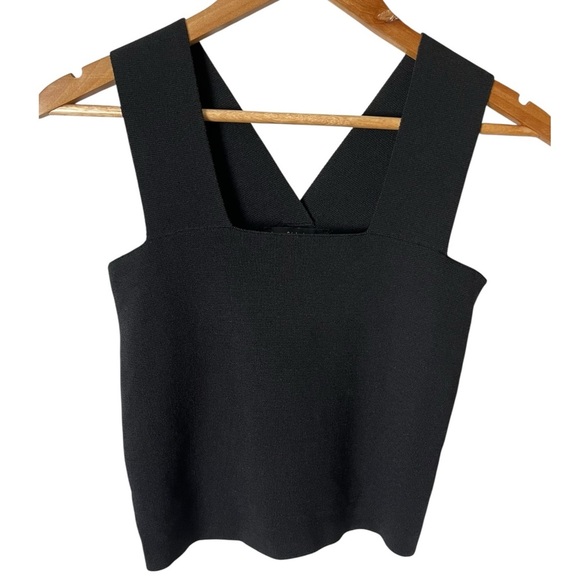 House of Harlow 1960 Black Size XS Sleeveless Stretch Rib Knit Bodycon Top - Picture 1 of 5